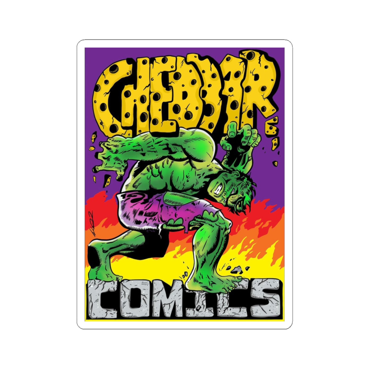 Cheddar Comics Gamma Ray Annual #1 Sticker!